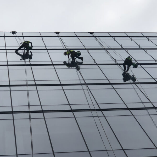 men washing windows